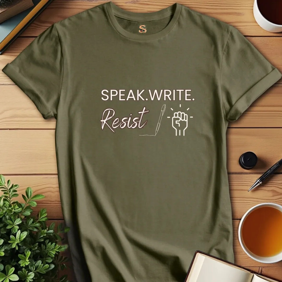 Speak Write Resist T-Shirt