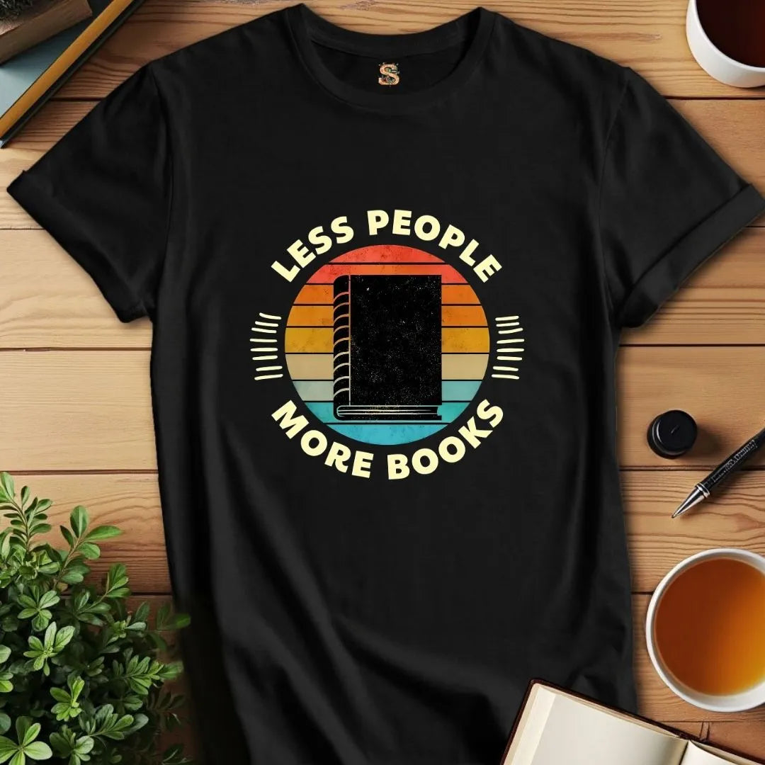 Less People More Books T-Shirt