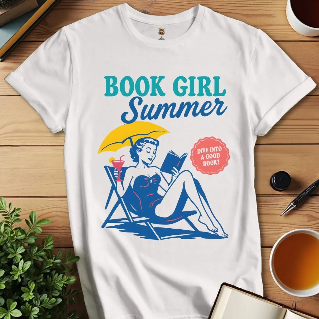 Book Girl Summer V2 T-Shirt