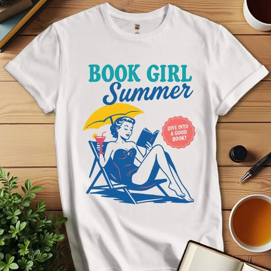 Book Girl Summer V2 T-Shirt