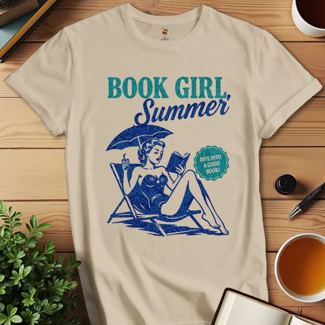 Book Girl Summer T-Shirt