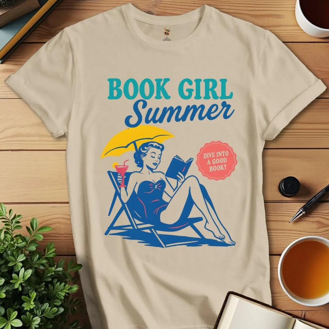 Book Girl Summer V2 T-Shirt