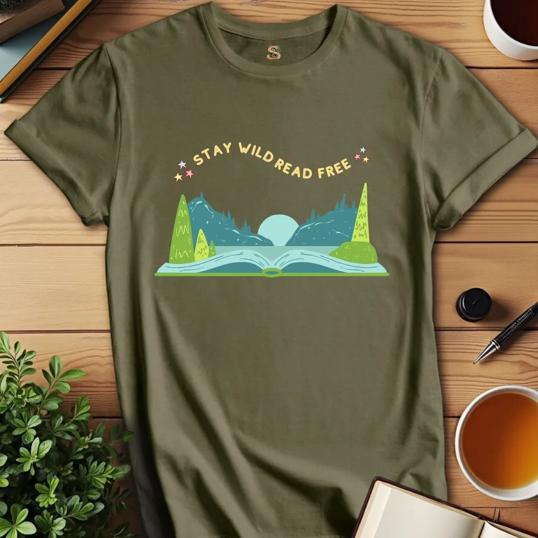 Stay Wild Read Free V2 T-Shirt