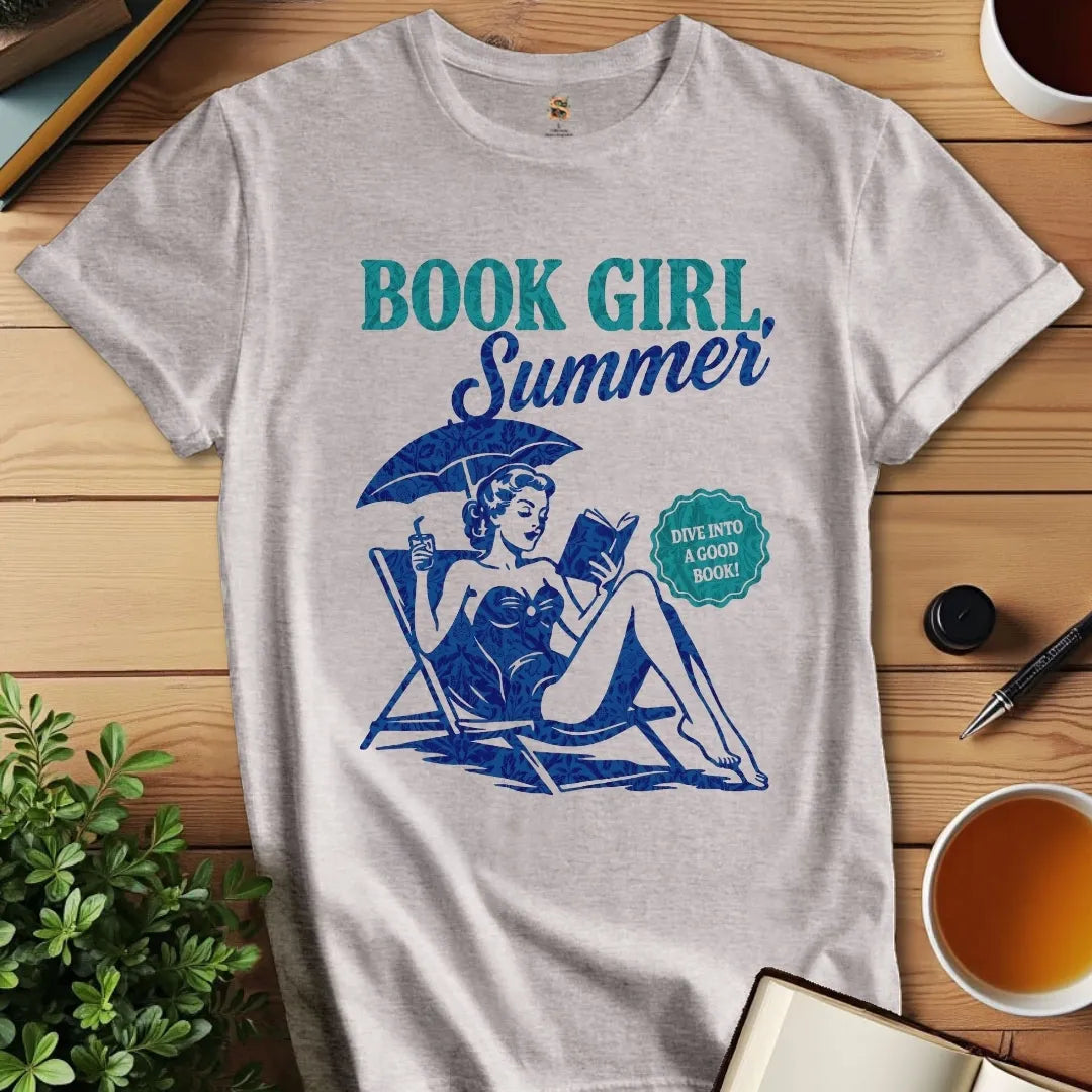 Book Girl Summer T-Shirt