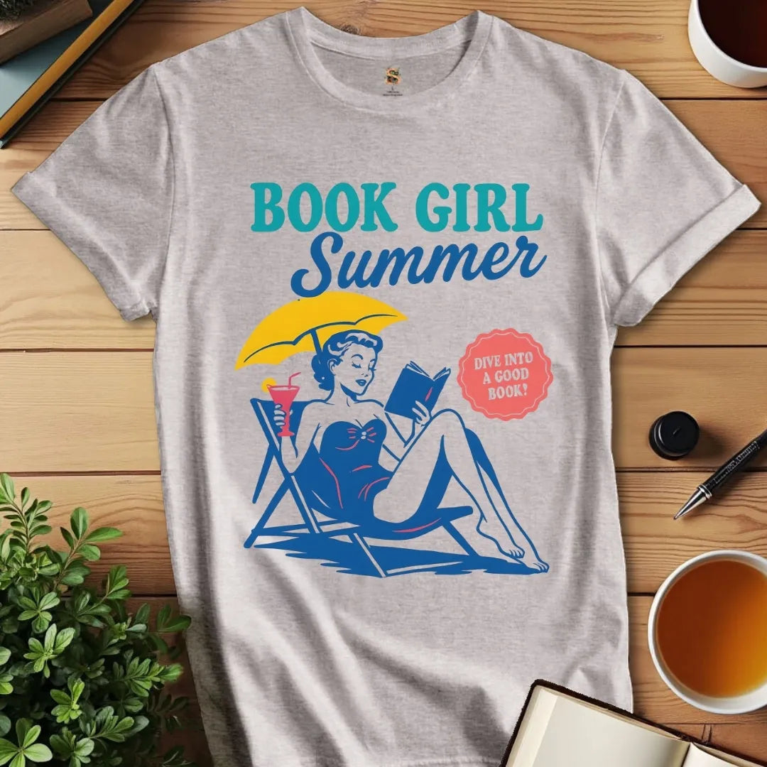 Book Girl Summer V2 T-Shirt