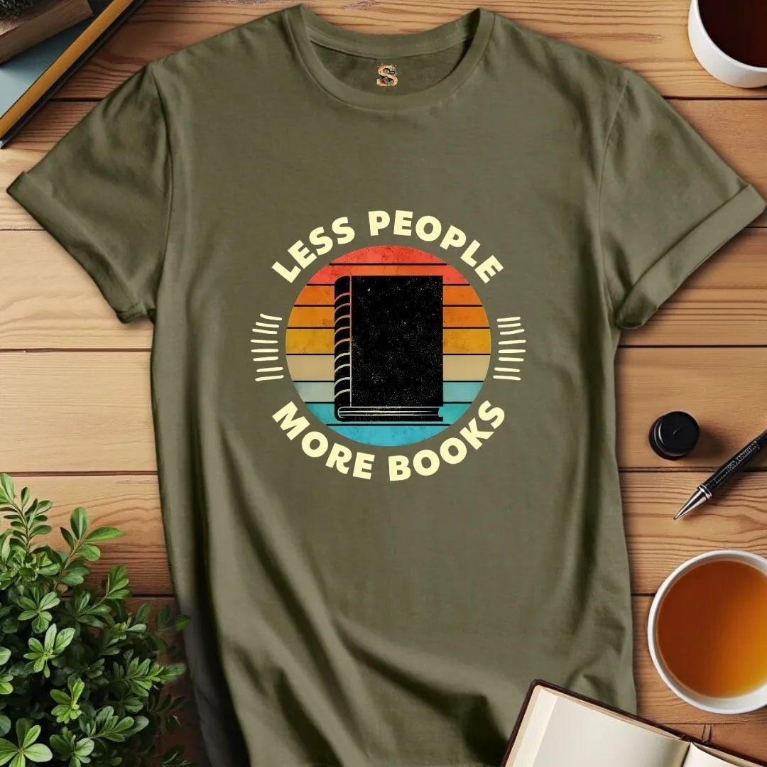 Less People More Books T-Shirt
