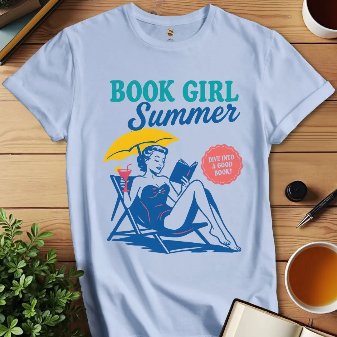 Book Girl Summer V2 T-Shirt