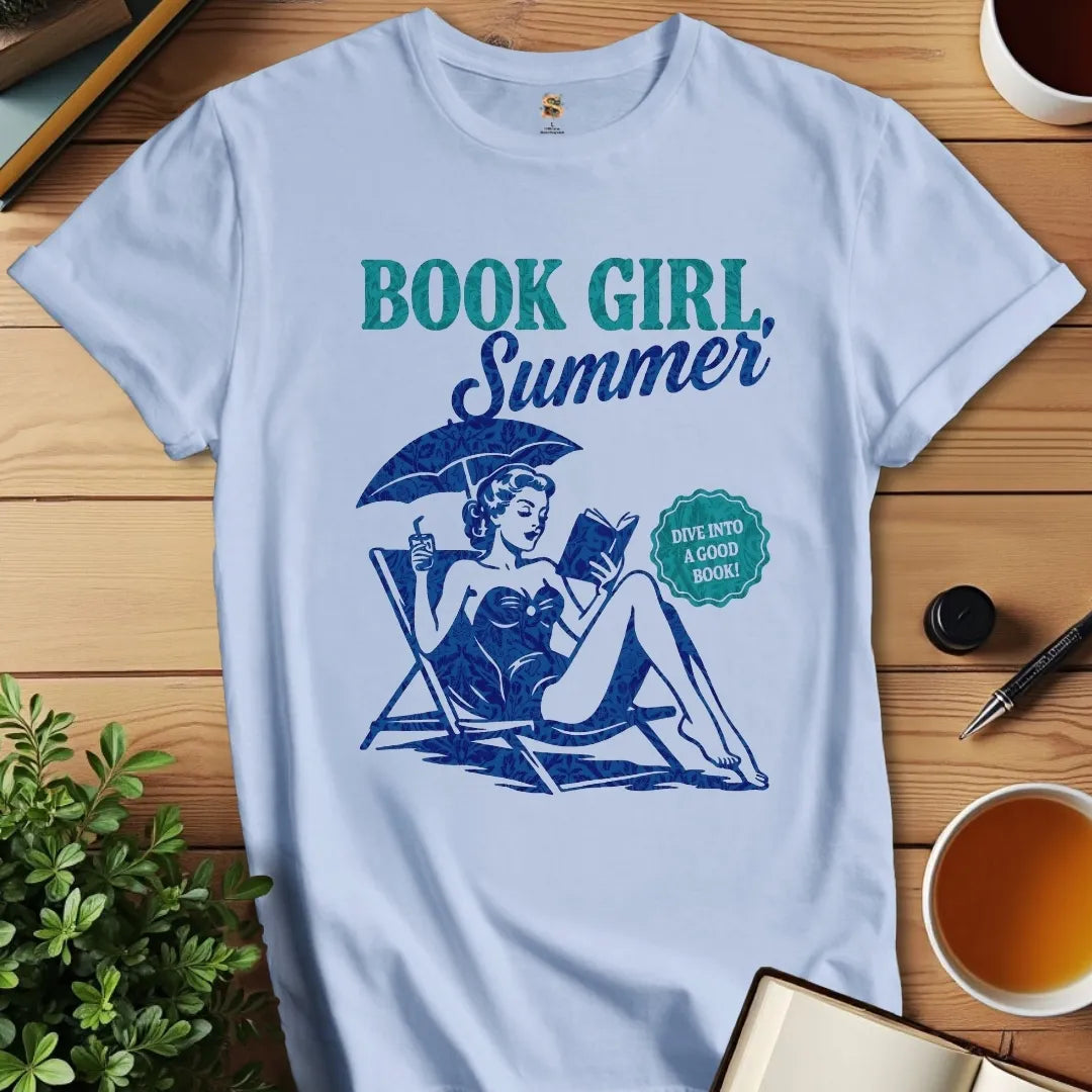 Book Girl Summer T-Shirt