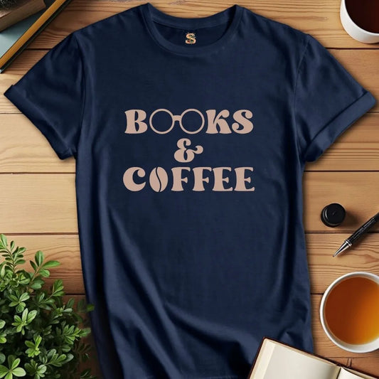 Books & Coffee V2 T-Shirt