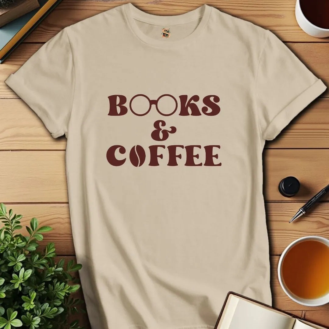 Books & Coffee V2 T-Shirt